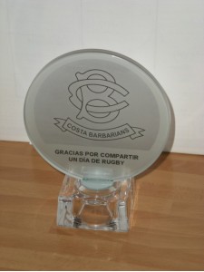 Trofeo cristal grabado 